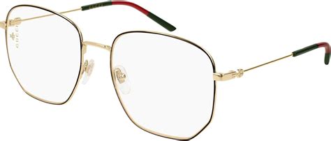 gucci gg0396o 001 gold and black|Gucci Octagonal Eyeglasses GG0396O 001 .